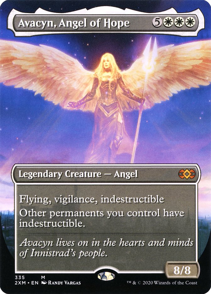 Avacyn, Angel of Hope (Borderless) [Double Masters] - Destination Retro