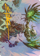 Botanical Brawler Art Card (Gold-Stamped Signature) [March of the Machine Art Series] - Destination Retro