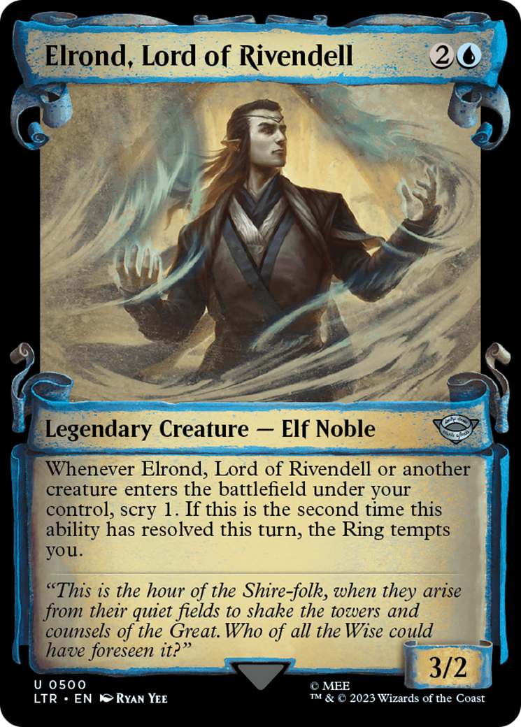 Elrond, Lord of Rivendell [The Lord of the Rings: Tales of Middle-Earth Showcase Scrolls] - Destination Retro