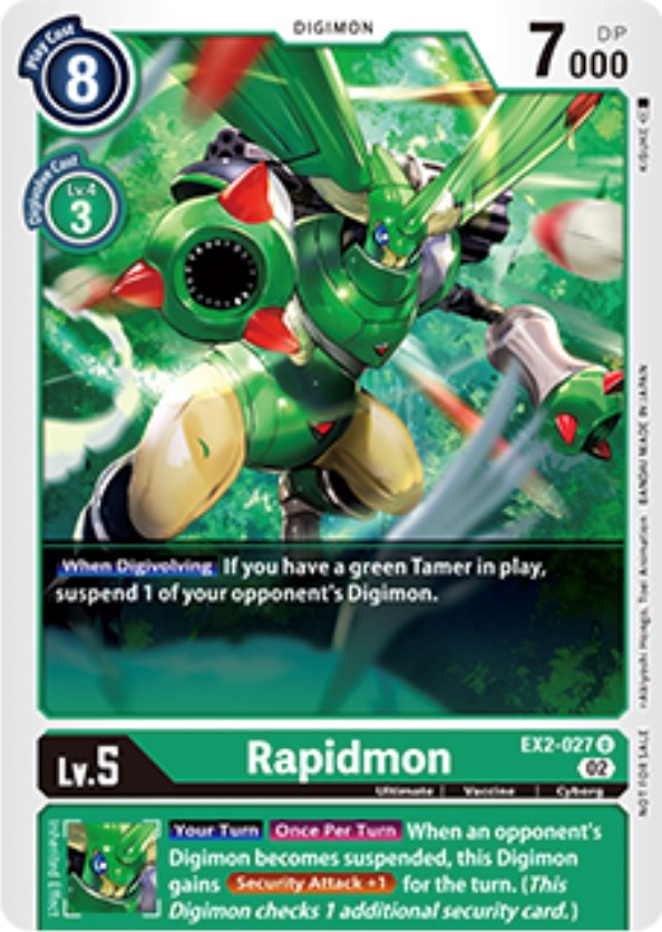 Rapidmon [EX2-027] (Tamer Party Vol. 6 Promo) [Digital Hazard Promos] - Destination Retro