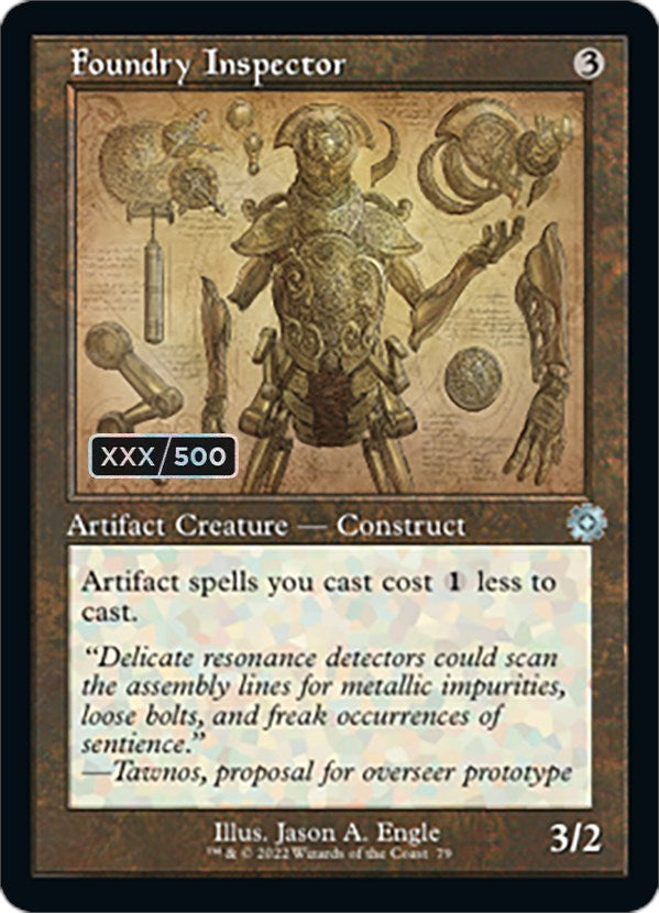 Foundry Inspector (Retro Schematic) (Serial Numbered) [The Brothers' War Retro Artifacts] - Destination Retro
