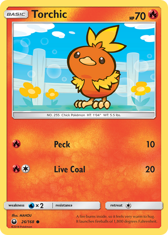 Torchic (26/168) [Sun & Moon: Celestial Storm] - Destination Retro