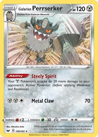 Galarian Perrserker (SWSH Base Set) [Theme Deck Exclusives] - Destination Retro