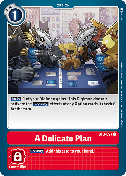 A Delicate Plan [BT3-097] [Release Special Booster Ver.1.5] - Destination Retro