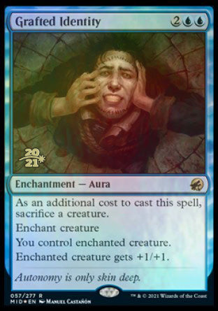 Grafted Identity [Innistrad: Midnight Hunt Prerelease Promos] - Destination Retro