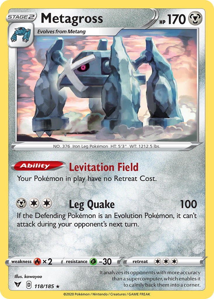 Metagross (118) [Sword & Shield: Vivid Voltage] - Destination Retro
