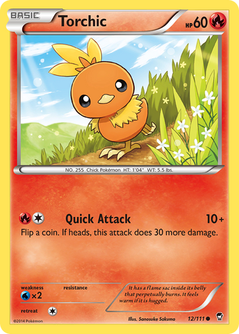 Torchic (12/111) [XY: Furious Fists] - Destination Retro