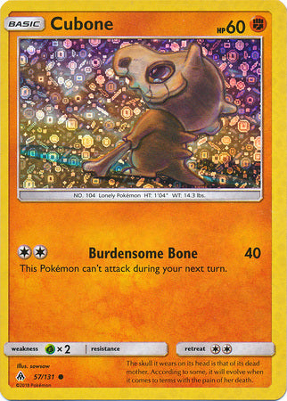Cubone (57/131) (General Mills Promo) [Sun & Moon: Forbidden Light] - Destination Retro