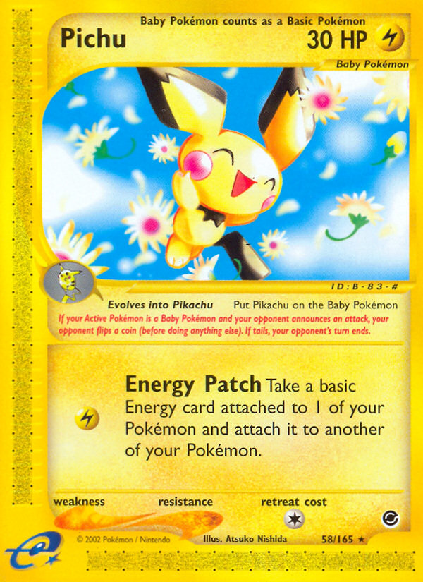 Pichu (58/165) [Expedition: Base Set] - Destination Retro