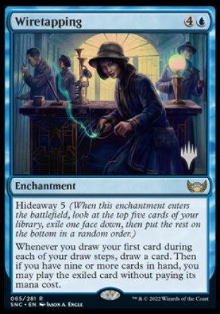 Wiretapping (Promo Pack) [Streets of New Capenna Promos] - Destination Retro