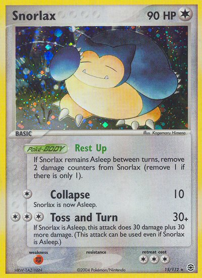 Snorlax (15/112) [EX: FireRed & LeafGreen] - Destination Retro