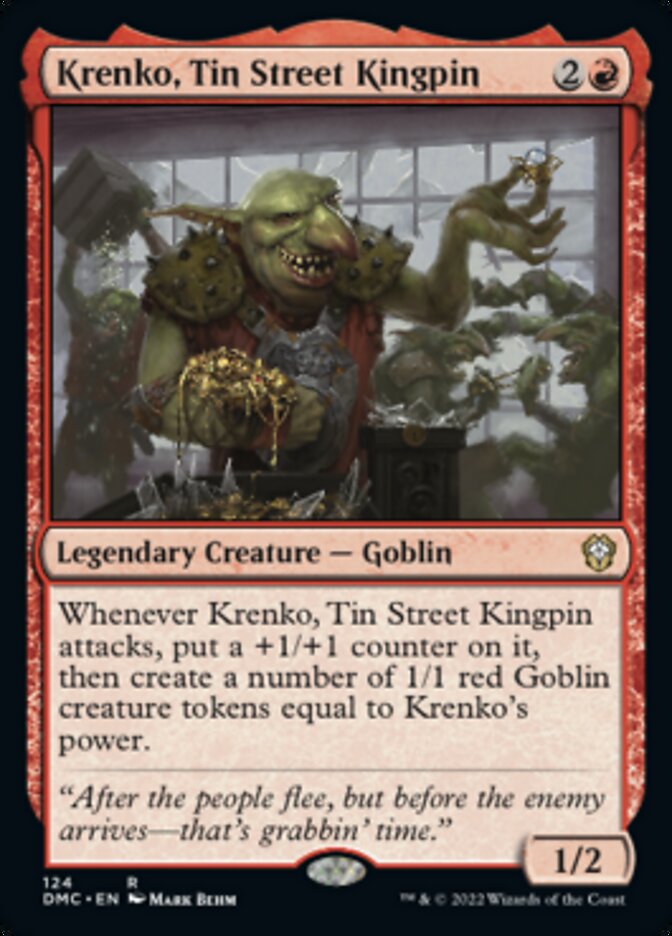 Krenko, Tin Street Kingpin [Dominaria United Commander] - Destination Retro