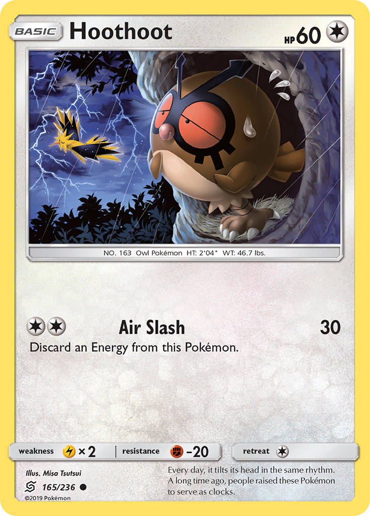 Hoothoot (165/236) [Sun & Moon: Unified Minds] - Destination Retro