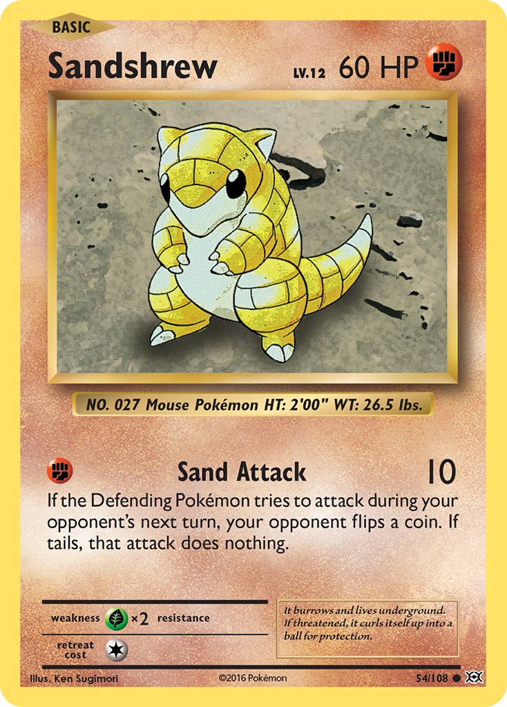 Sandshrew (54/108) [XY: Evolutions] - Destination Retro