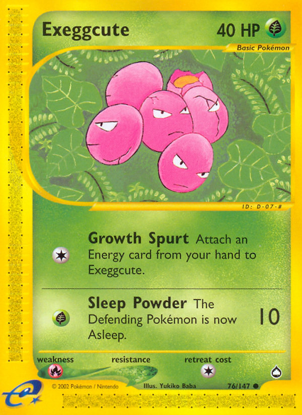 Exeggcute (76/147) [Aquapolis] - Destination Retro