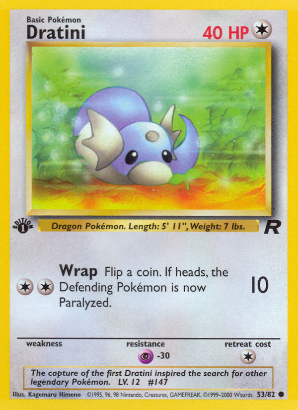 Dratini (53/82) [Team Rocket 1st Edition] - Destination Retro