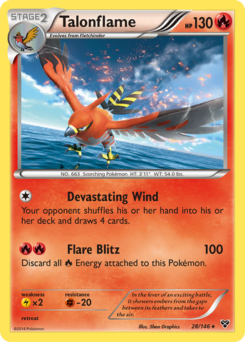 Talonflame (28/146) [XY: Base Set] - Destination Retro