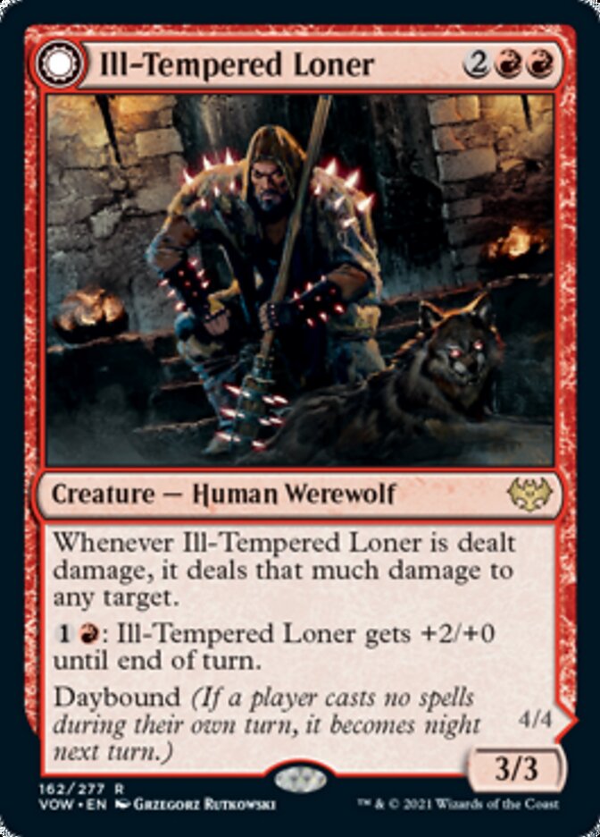 Ill-Tempered Loner // Howlpack Avenger [Innistrad: Crimson Vow] - Destination Retro