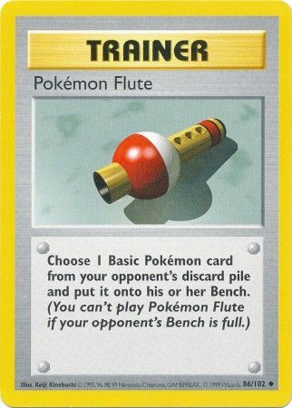 Pokemon Flute (86/102) [Base Set Shadowless Unlimited] - Destination Retro