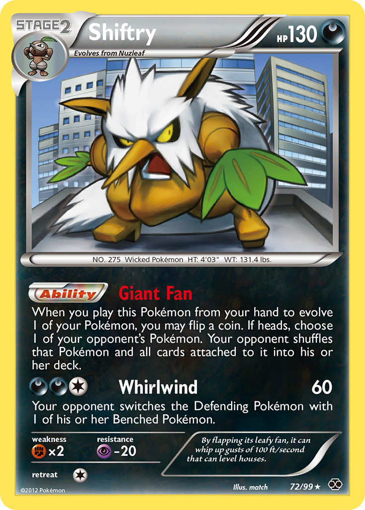 Shiftry (72/99) [Black & White: Next Destinies] - Destination Retro