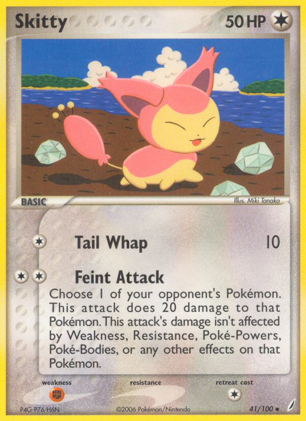 Skitty (41/100) [EX: Crystal Guardians] - Destination Retro