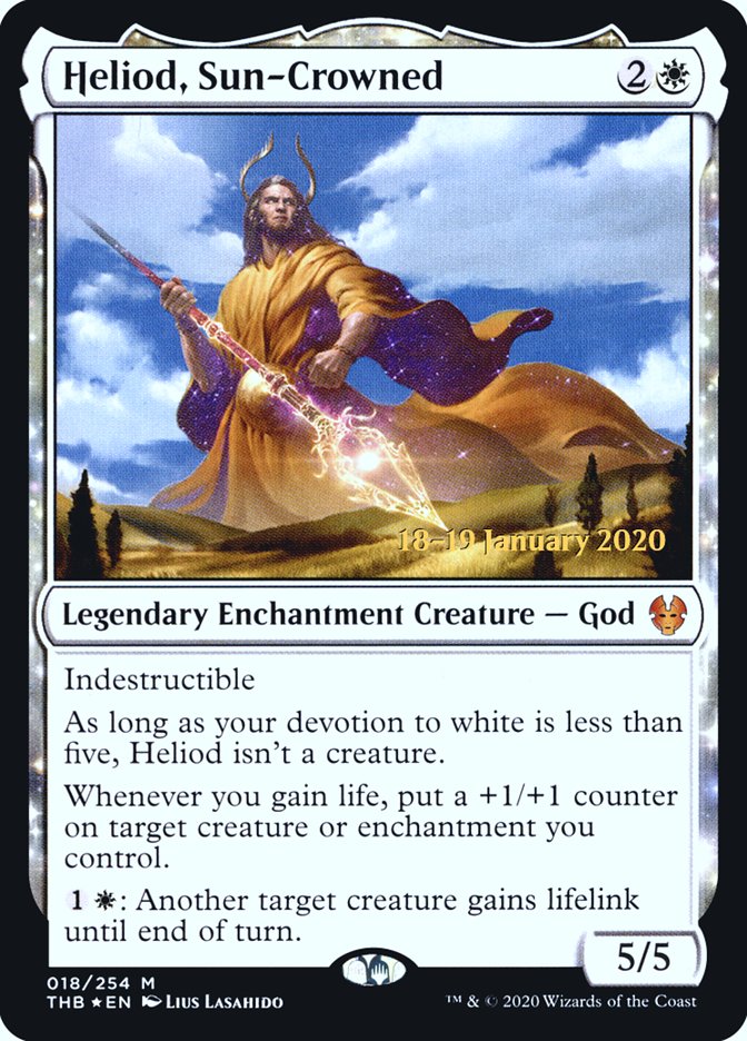 Heliod, Sun-Crowned [Theros Beyond Death Prerelease Promos] - Destination Retro