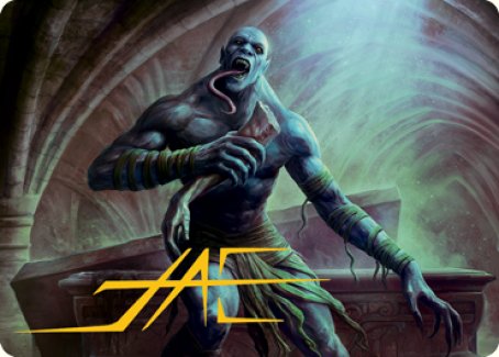 Ghoul Art Card (Gold-Stamped Signature) [Dungeons & Dragons: Adventures in the Forgotten Realms Art Series] - Destination Retro