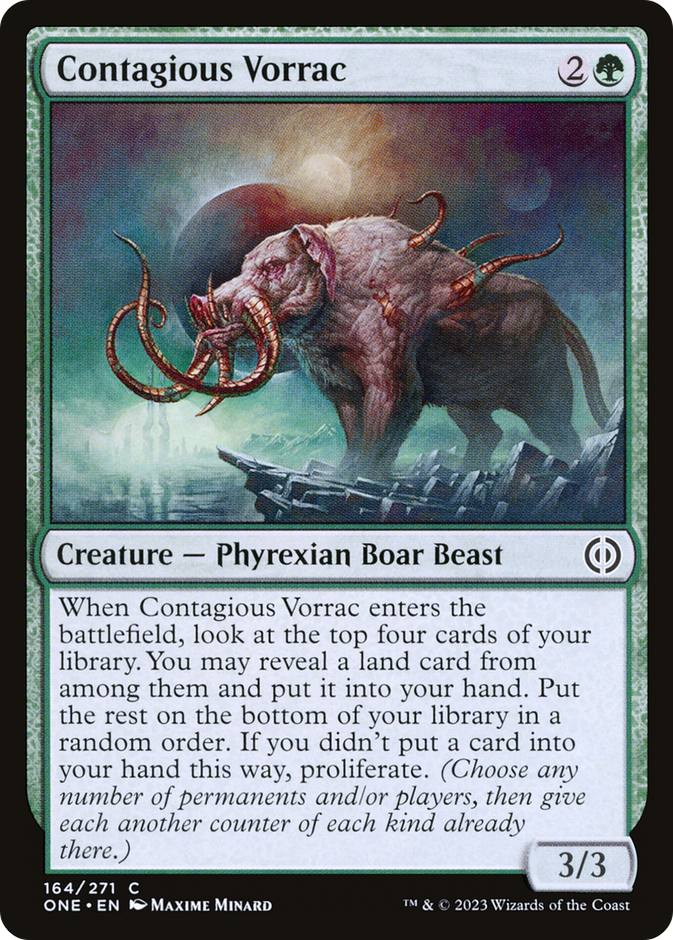Contagious Vorrac [Phyrexia: All Will Be One] - Destination Retro