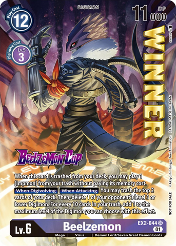 Beelzemon [EX2-044] (Beelzemon Cup Winner) [Starter Deck: Beelzemon Advanced Deck Set Promos] - Destination Retro