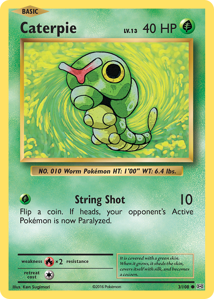Caterpie (3/108) [XY: Evolutions] - Destination Retro