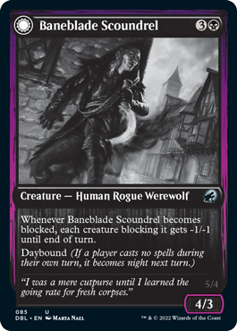 Baneblade Scoundrel // Baneclaw Marauder [Innistrad: Double Feature] - Destination Retro