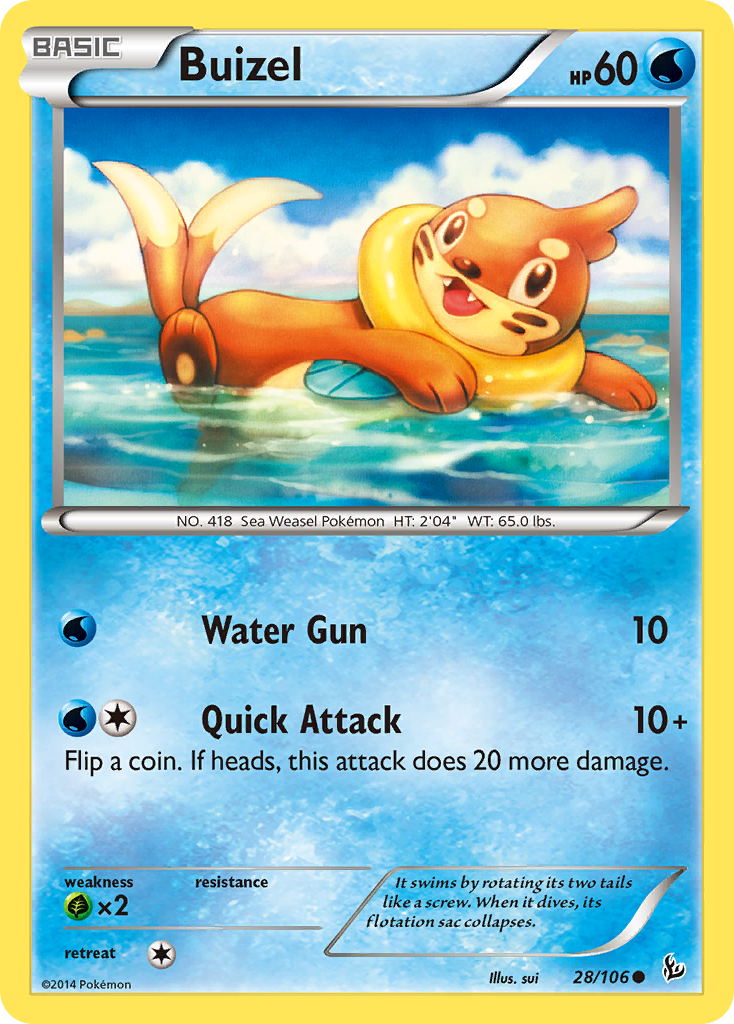 Buizel (28/106) [XY: Flashfire] - Destination Retro