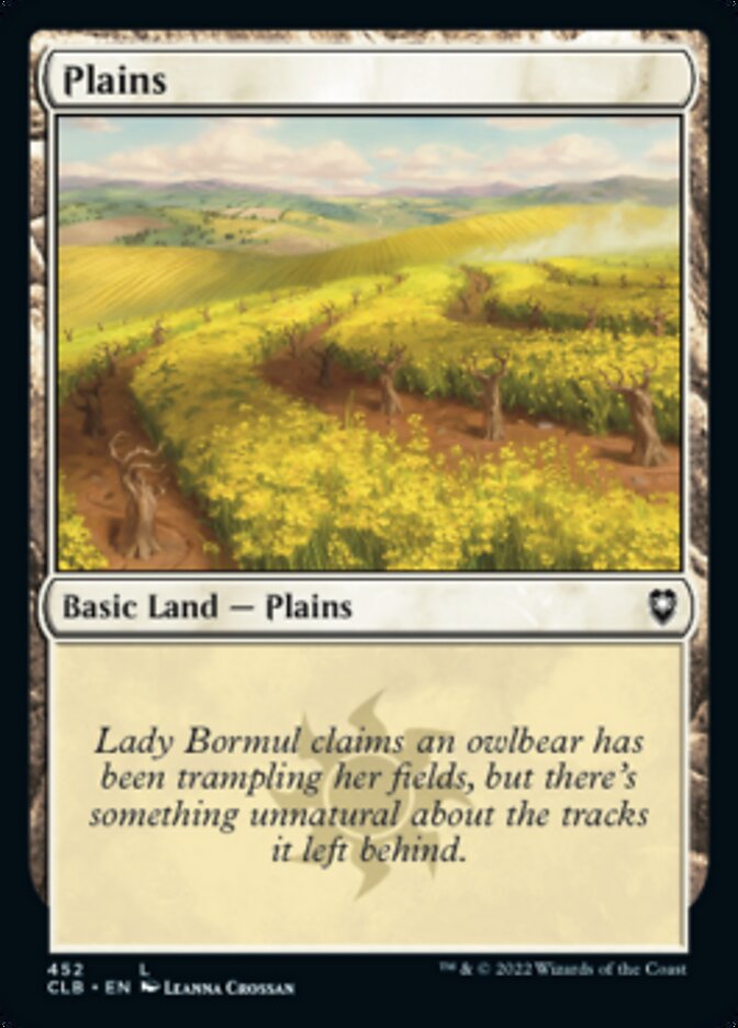 Plains (452) [Commander Legends: Battle for Baldur's Gate] - Destination Retro