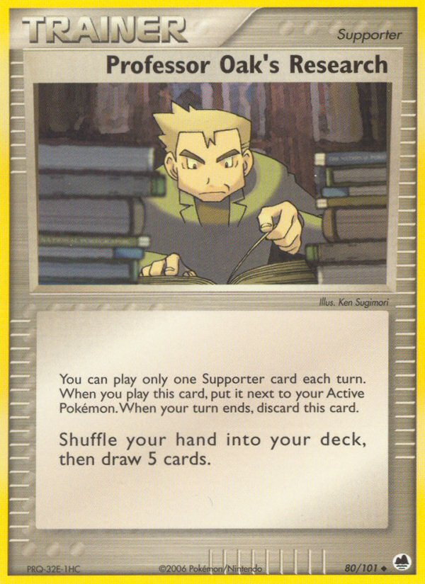 Professor Oak's Research (80/101) [EX: Dragon Frontiers] - Destination Retro