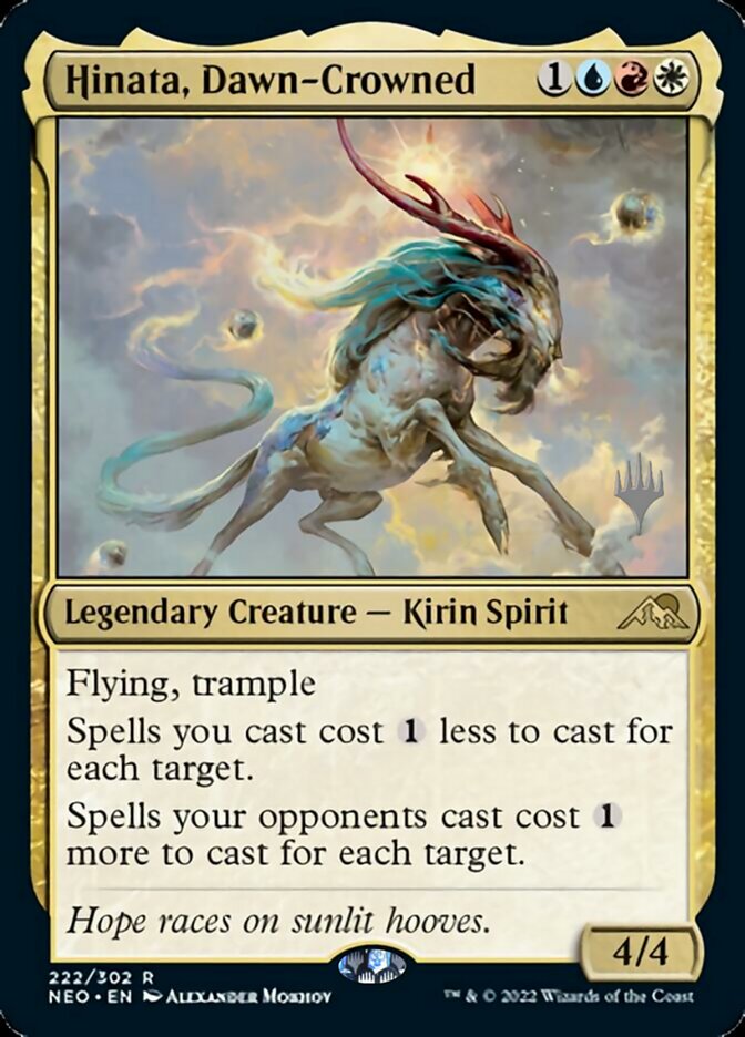 Hinata, Dawn-Crowned (Promo Pack) [Kamigawa: Neon Dynasty Promos] - Destination Retro