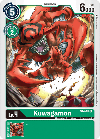 Kuwagamon [ST4-07] [Starter Deck: Giga Green] - Destination Retro