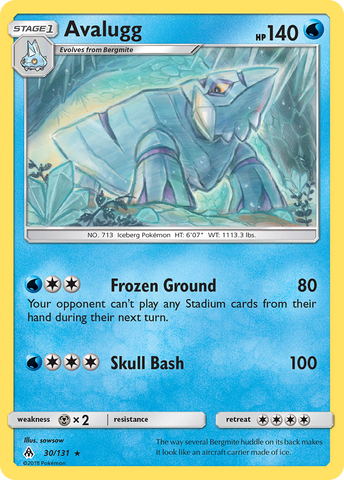 Avalugg (30/131) [Sun & Moon: Forbidden Light] - Destination Retro