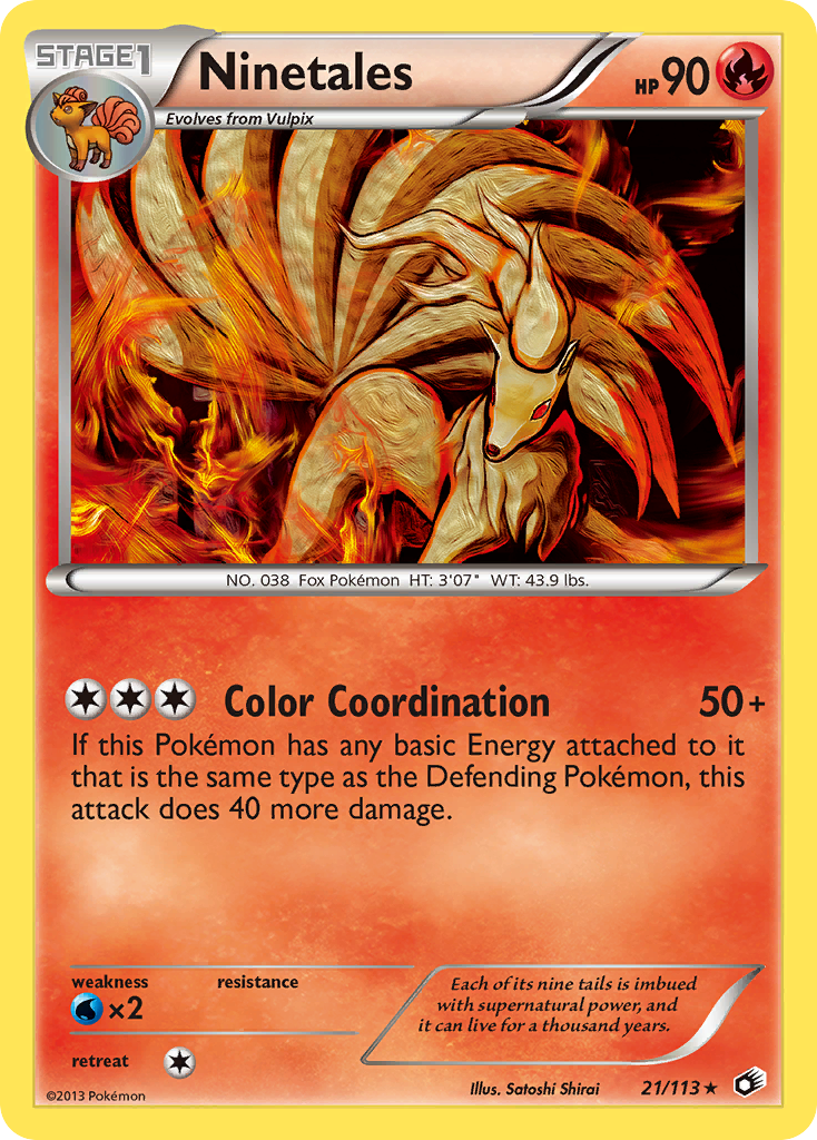 Ninetales (21/113) [Black & White: Legendary Treasures] - Destination Retro