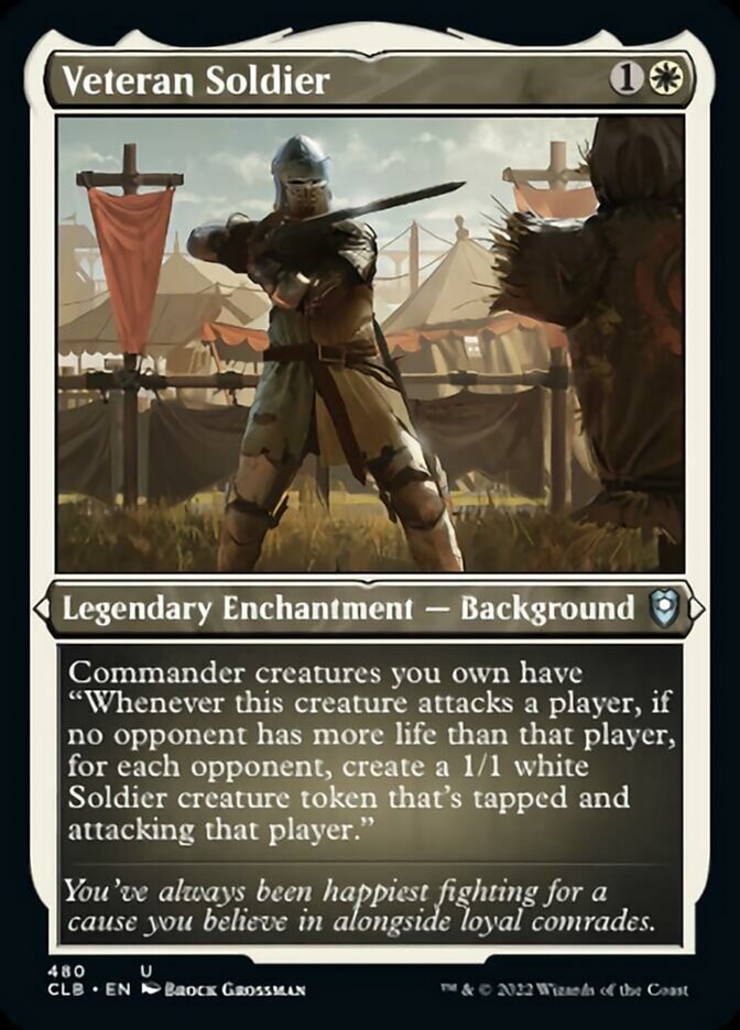 Veteran Soldier (Foil Etched) [Commander Legends: Battle for Baldur's Gate] - Destination Retro