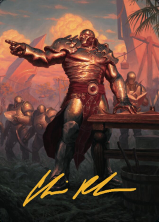 Karn, Living Legacy Art Card 1 (Gold-Stamped Signature) [Dominaria United Art Series] - Destination Retro