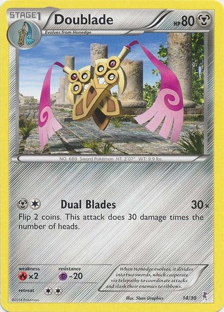 Doublade (14/30) [XY: Trainer Kit - Bisharp & Wigglytuff] - Destination Retro