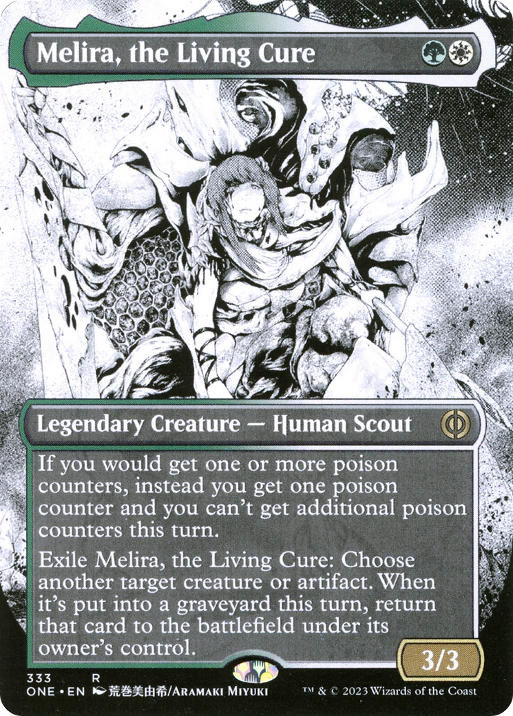 Melira, the Living Cure (Borderless Manga) [Phyrexia: All Will Be One] - Destination Retro