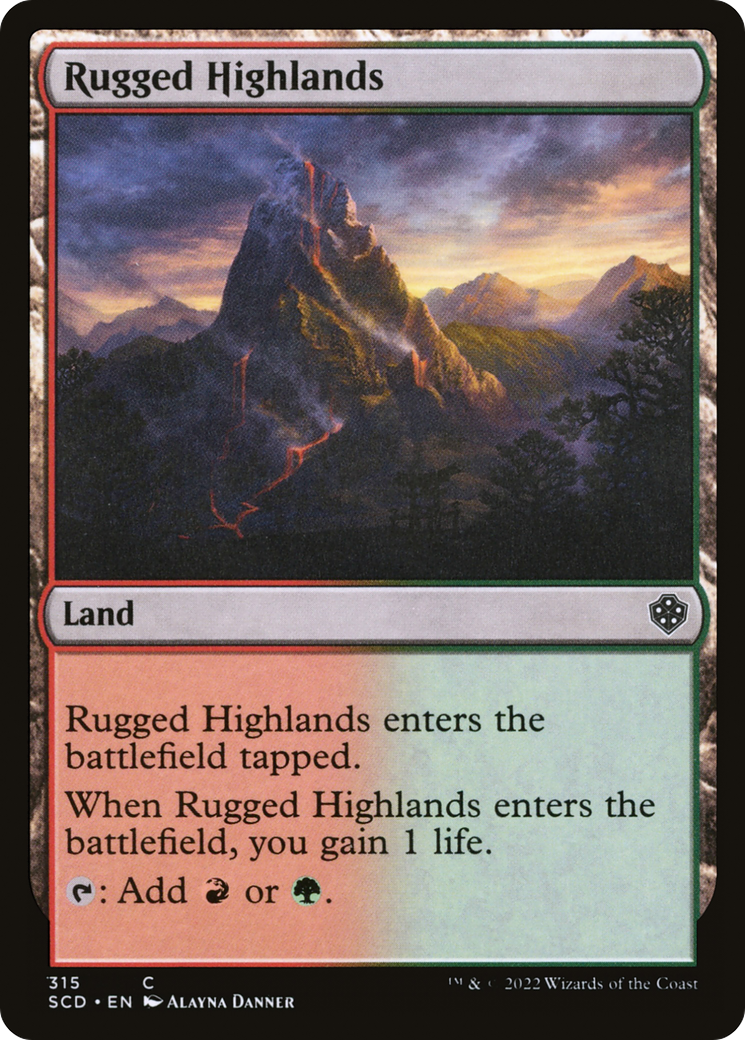 Rugged Highlands [Starter Commander Decks] - Destination Retro