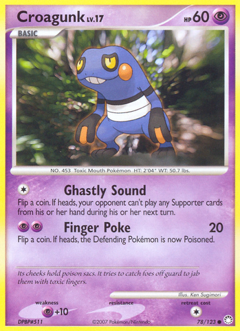 Croagunk (78/123) [Diamond & Pearl: Mysterious Treasures] - Destination Retro