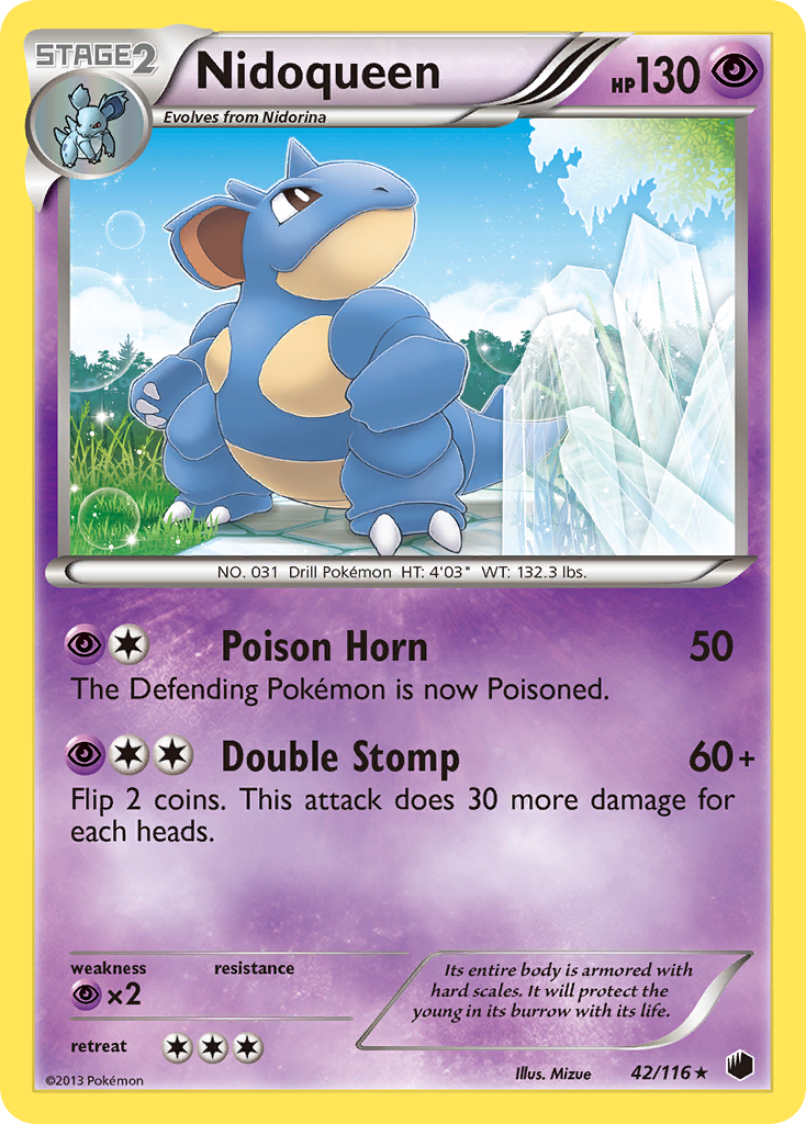 Nidoqueen (42/116) [Black & White: Plasma Freeze] - Destination Retro