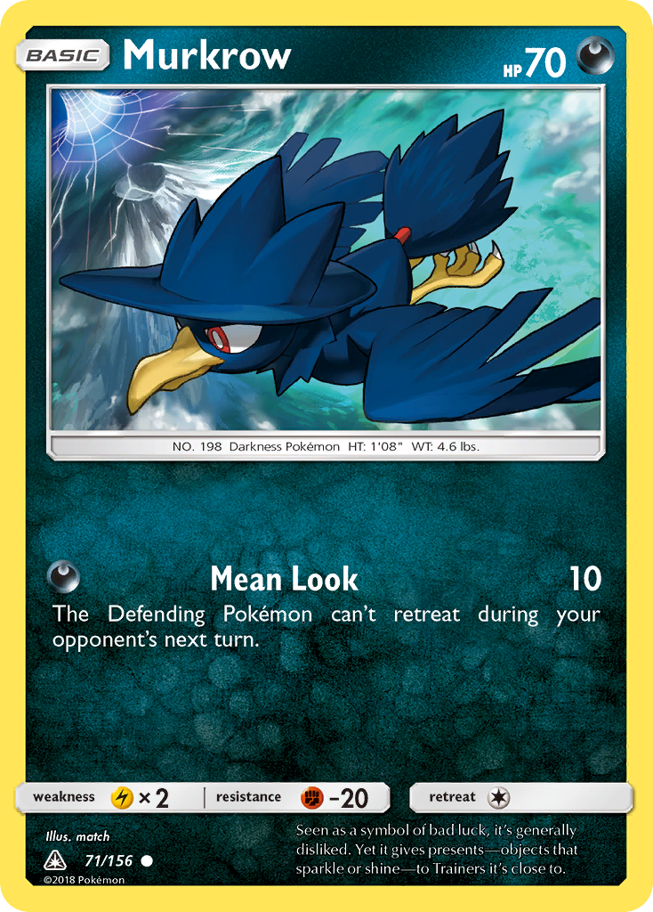 Murkrow (71/156) [Sun & Moon: Ultra Prism] - Destination Retro