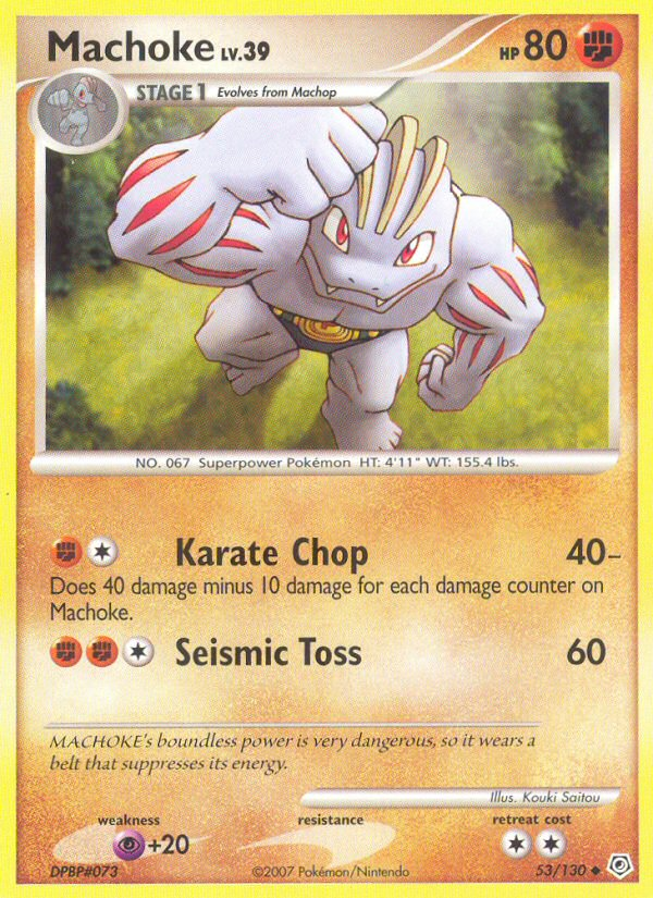 Machoke (53/130) [Diamond & Pearl: Base Set] - Destination Retro