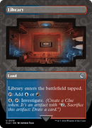Library (Borderless) [Ravnica: Clue Edition] - Destination Retro