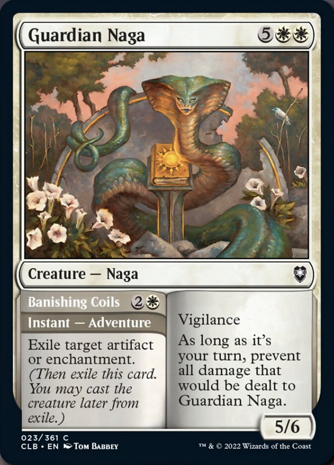 Guardian Naga // Banishing Coils [Commander Legends: Battle for Baldur's Gate] - Destination Retro