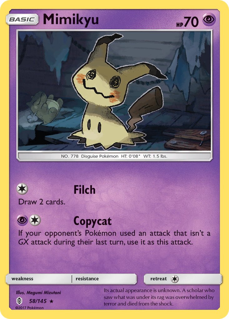 Mimikyu (SM Guardians Rising) (58/145) [Theme Deck Exclusives] - Destination Retro